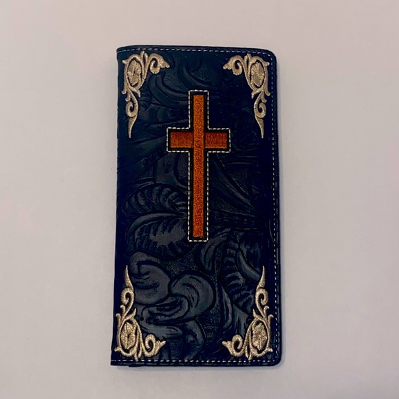 Handbags - Black with cross Men’s Wallet